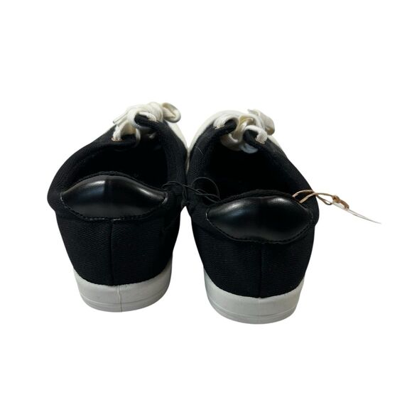 Roxy Pierview Black Canvas Lace Up Low Top Cushion Sneaker‎ Sz 10 New w/Tag NWOB - Picture 8 of 15